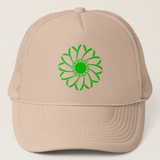 Geometric Flower Trucker Hat (Front)