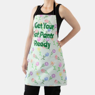 Geometric Flowers  Apron
