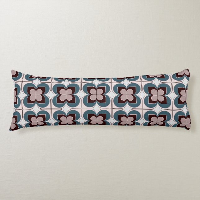 Geometric Flowers Body Cushion (Front)