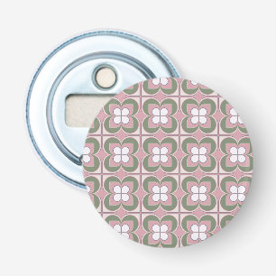 Geometric Flowers Bottle Opener