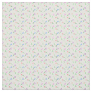 Geometric Flowers Fabric