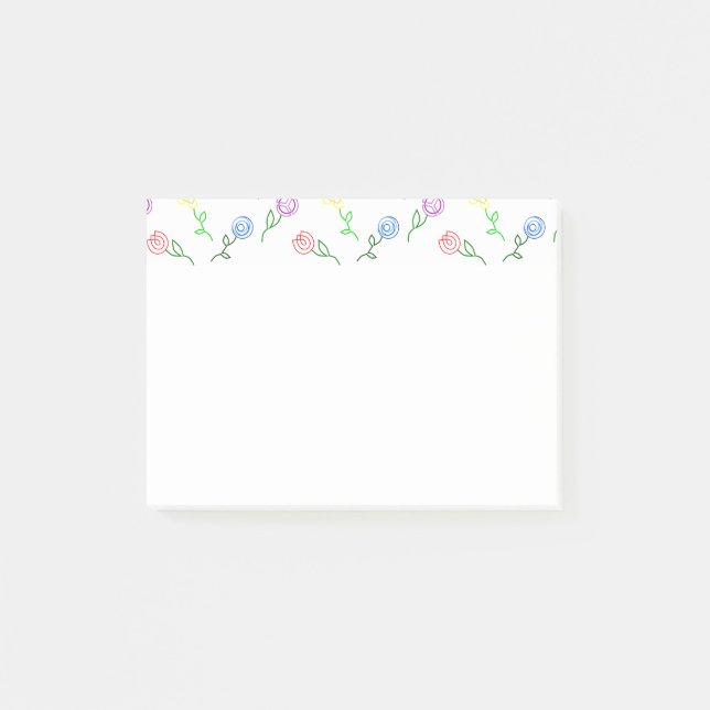 Geometric Flowers  Post-it Notes (Front)