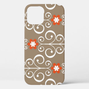 Geometric Flowers: Vintage Seamless Design iPhone 12 Case