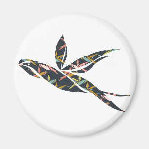 Geometric Flying Bird Magnet