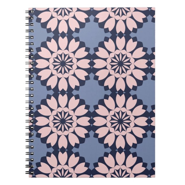 Geometric Forms: Decorative Seamless Pattern. Notebook (Front)