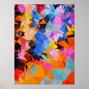Geometric Fractal Abstract Wall Decor