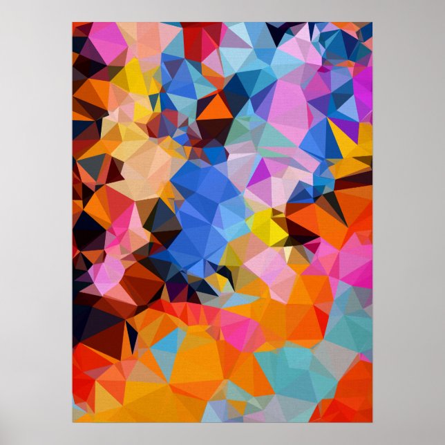 Geometric Fractal Abstract Wall Decor (Front)