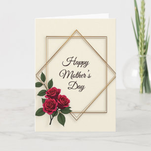 Geometric Frame Mothers Day Card
