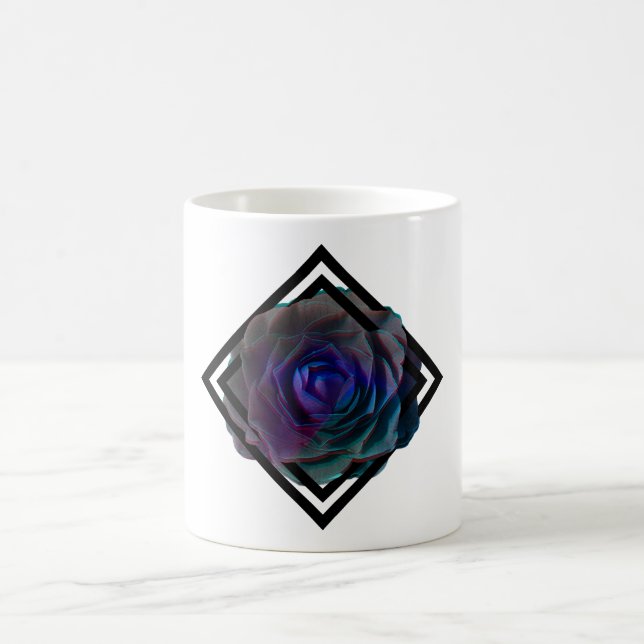 Geometric Framed Rose Coffee Mug (Center)