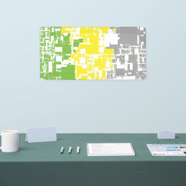 Geometric Funky Abstract Lithromantic Pride Flag Banner (Tradeshow)