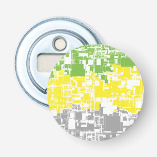 Geometric Funky Abstract Lithromantic Pride Flag Bottle Opener