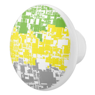 Geometric Funky Abstract Lithromantic Pride Flag Ceramic Knob