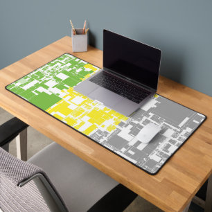 Geometric Funky Abstract Lithromantic Pride Flag Desk Mat