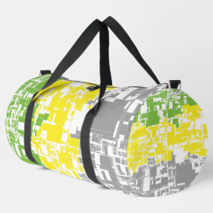 Geometric Funky Abstract Lithromantic Pride Flag Duffle Bag