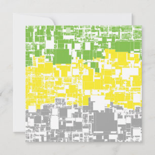 Geometric Funky Abstract Lithromantic Pride Flag Holiday Card