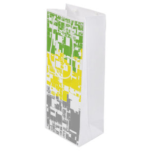 Geometric Funky Abstract Lithromantic Pride Flag Wine Gift Bag