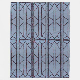 Geometric Fusion Fleece Blanket