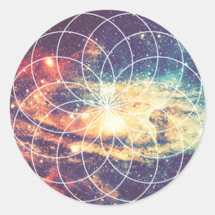 Geometric Galaxy #1 Sticker