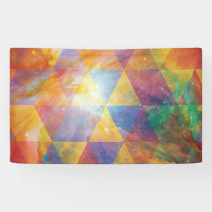 Geometric Galaxy Art Banner