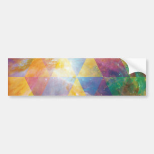 Geometric Galaxy Art Bumper Sticker