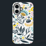 Geometric Garden Floral Pastel Pattern iPhone 16 Case<br><div class="desc">A modern and geometric floral pattern in pretty pastels is the perfect way to dress up your phone and keep it protected from those accidental drops and dings.</div>