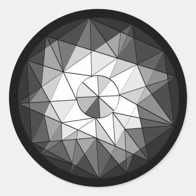Geometric Gemstone Jewel Sticker (Front)