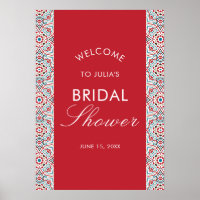 Geometric Glittering Metallic Luxury Bridal Shower