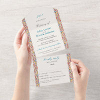 Geometric Glittering Metallic Luxury Wedding