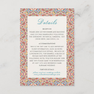 Geometric Glittering Metallic Luxury Wedding Enclosure Card