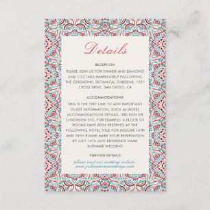 Geometric Glittering Metallic Luxury Wedding Enclosure Card