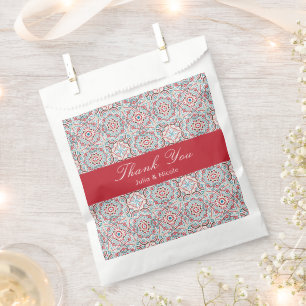 Geometric Glittering Metallic Luxury Wedding Favour Bag