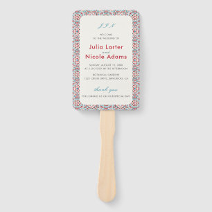 Geometric Glittering Metallic Luxury Wedding Hand Fan