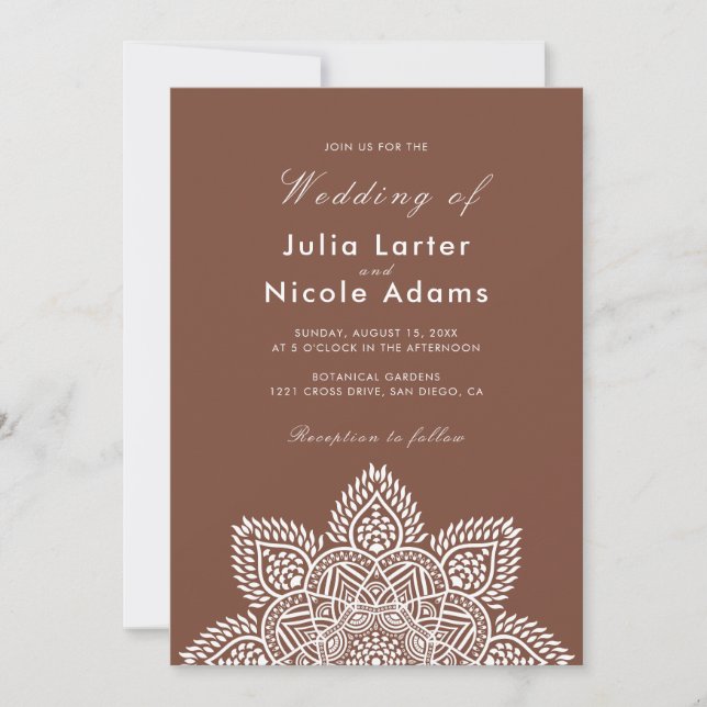 Geometric Glittering Metallic Luxury Wedding Invit Invitation (Front)
