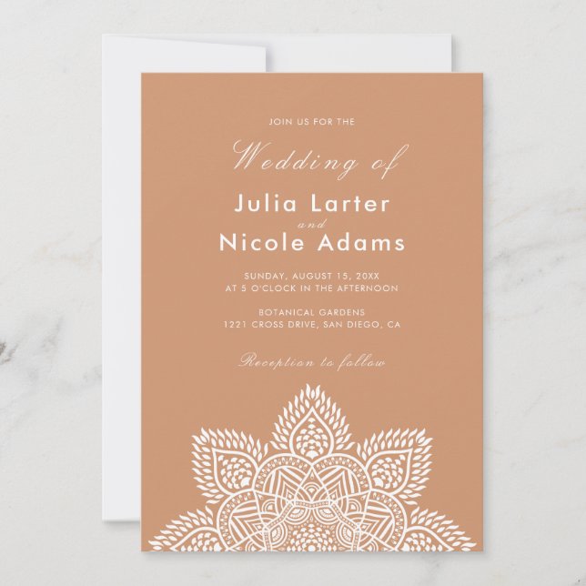 Geometric Glittering Metallic Luxury Wedding Invit Invitation (Front)