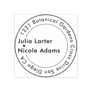 Geometric Glittering Metallic Luxury Wedding Rubber Stamp