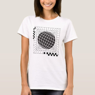 Geometric Global Sphere Design T-Shirt