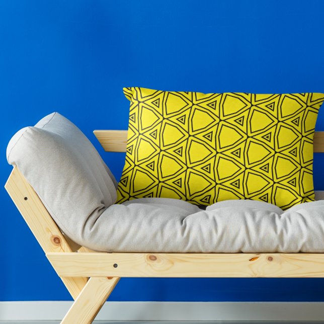 Geometric Glow Lumbar Cushion (Creator Uploaded)