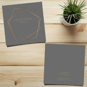 Geometric gold earring holder