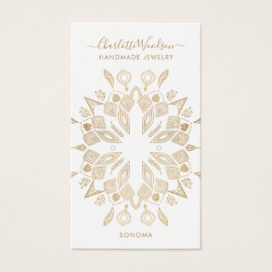 Geometric Gold Foil Earring Display Card