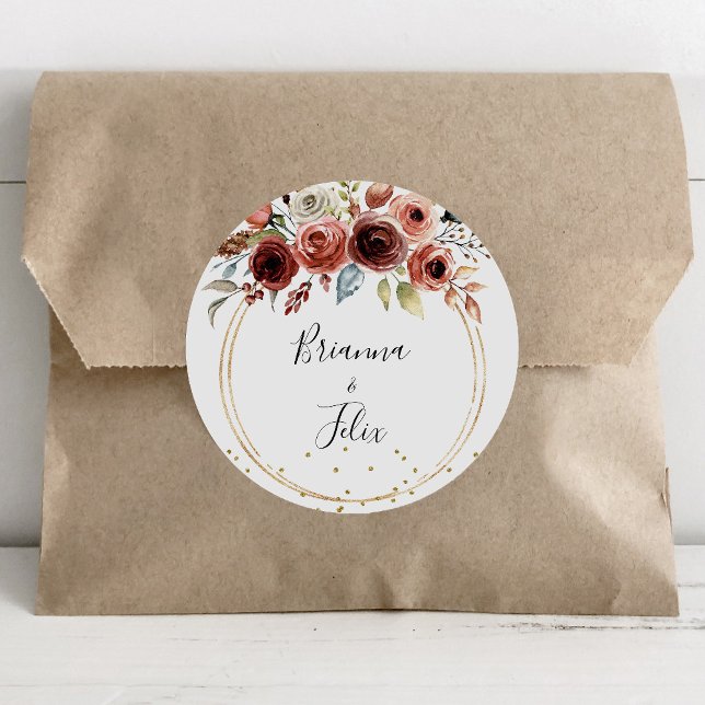 Geometric Gold Glitter Wedding Envelope Seals (Creator Uploaded)