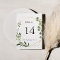 Geometric Gold Tropical Green Calligraphy Wedding