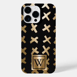 Geometric Golden Abstract iPhone 14 Pro Max Case