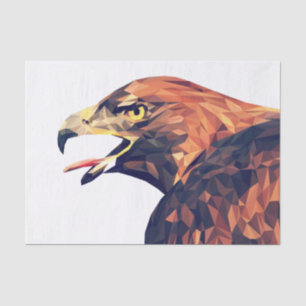Geometric Golden Eagle Tissue Paper