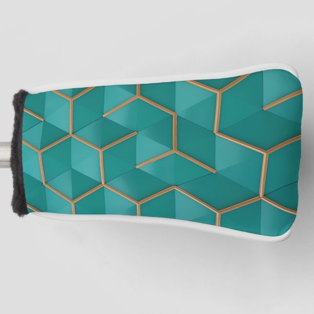 geometric golf head cover (Front)
