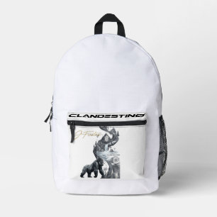 “Geometric Gorilla Jungle Backpack 