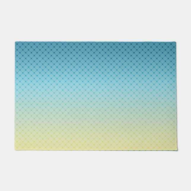 Geometric, gradient, Ombre, colourful Doormat (Front)