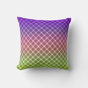Geometric, gradient, Ombre Cushion