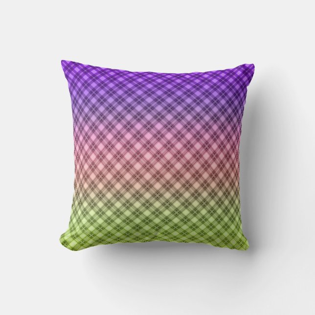 Geometric, gradient, Ombre Cushion (Front)