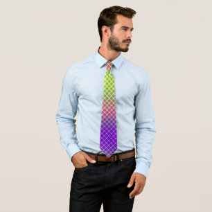 Geometric, gradient, Ombre Tie