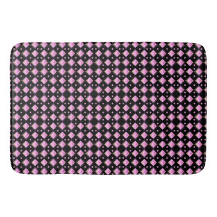 Geometric Gradient Pink Diamond Seamless Pattern Bath Mat